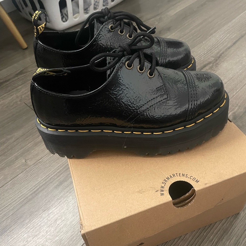 Dr. Martens Black Platform Shoes